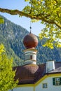 Church Saint Bartholomew at Lake Koenigssee in the Bavarian Alps