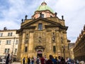 Church of Saint Francis of Assisi on the Charles Bridge in Prague Royalty Free Stock Photo