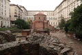 The Church of Saint George, famous red brick rotunda in Sofia Royalty Free Stock Photo