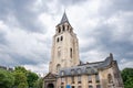 The Church of Saint Germain des Pres in Paris. Cloudy Sky