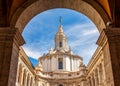 Church of Saint Ivo at La Sapienza (Sant\'Ivo alla Sapienza) in Rome, Italy Royalty Free Stock Photo