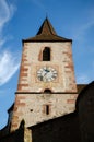 Church of Saint-Jacques-le-Major in Hunawihr, Alsace France Royalty Free Stock Photo