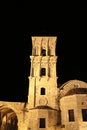 The Church of Saint Lazarus, a late-9th century church in Larnaca at night, Cyprus Royalty Free Stock Photo