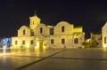 Church of Saint Lazarus at night. Larnaca, Cyprus Royalty Free Stock Photo