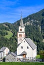 Church in Pufels, Bulla, South Tyrol Royalty Free Stock Photo