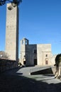 The church of Saint Maria in the castle in Tarquina town in Italy