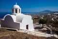 Church of Saint Mark located next to the hiking path between Fira and Oia in Santorini Island Royalty Free Stock Photo