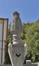 Church of Saint Martin statue at Bled lake, Slovenia Royalty Free Stock Photo