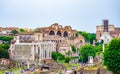 Foro Romano ancient landmarks Rome city Italy Royalty Free Stock Photo