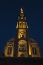 Church of Saint Michael in Saint-Michel-Mont-Mercure, France wit