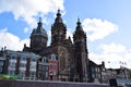 Church of Saint Nicholas - Basiliek van de Heilige Nicolaas on Prins Hendrikkade in Amsterdam, Holland, Netherlands