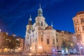 Church of Saint Nicholas Czech: Kostel svateho Mikulase in old town at night