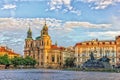 The Church of Saint Nicholas in the Old Town of Prague Royalty Free Stock Photo