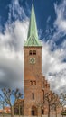 Helsingor Saint Olaf Church Facade Royalty Free Stock Photo