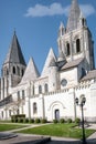 Church Saint Ours or Saint Oars in Loches, Indre et Loire, France Royalty Free Stock Photo