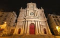 Church of Saint-Paul-Saint-Louis at night , Marais 4th arrondissement , Paris, France.