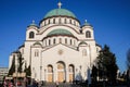The Church of Saint Sava, Serbian Orthodox church. Detail