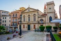 Church of Saint Spyridon in the center of Kerkyra, Corfu, Greece Royalty Free Stock Photo