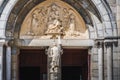 Church Sainte-EugÃÂ©nie Biarritz overlooking the port Vieux Royalty Free Stock Photo