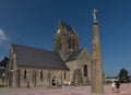 The church of Sainte Mere Eglise, Normandy, France