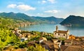 Church of Saints Rocco and Nepomuceno in Marone at Lake Iseo in Italy Royalty Free Stock Photo