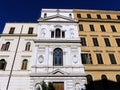 Church of Saints Sergius and  Bacchus of the Ukrainians in the Monti district in Rome, Italy. Royalty Free Stock Photo