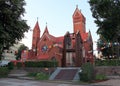 Church of Saints Simon and Helena, AKA the Red Church, Minsk, Belarus Royalty Free Stock Photo