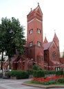 Church of Saints Simon and Helena, AKA the Red Church, Minsk, Belarus Royalty Free Stock Photo