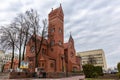The Church of Saints Simon and Helena, known as Red Church, Minsk, Belarus. Royalty Free Stock Photo