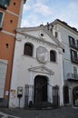 Church in Salerno town near Amalfi coast Italy