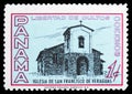 Church of San Francisco de Veraguas, Freedom of religion serie, circa 1962 Royalty Free Stock Photo