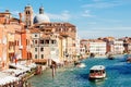 Church San Geremia and ACTV vaporetto on Grand Canal