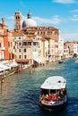 Church San Geremia and ACTV vaporetto on Grand Canal