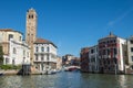 Church of San Geremia, building on the Grand Canal, city of Venice.