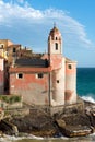 Church of San Giorgio - Tellaro Liguria Italy Royalty Free Stock Photo