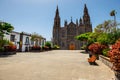 Church of San Juan Bautista, Gothic Cathedral in Arucas, Gran Canaria, Spain Royalty Free Stock Photo