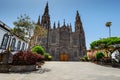 Church of San Juan Bautista, Gothic Cathedral in Arucas, Gran Canaria, Spain Royalty Free Stock Photo