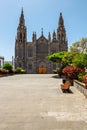 Church of San Juan Bautista, Gothic Cathedral in Arucas, Gran Canaria Royalty Free Stock Photo