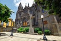 Church of San Juan Bautista, Gothic Cathedral in Arucas, Gran Canaria Royalty Free Stock Photo