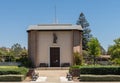 Church of San Lorenzo Seminary in its garden, Santa Inez, CA, USA Royalty Free Stock Photo
