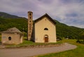 Church of San Lorenzon in Claro. Switzerland