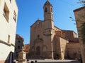 church of san miguel de cervia de les garrigues of romanesque and neoclassical styles, tarragona, spain, europe