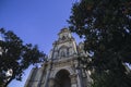 Church of San Miguel in Jerez de la Frontera; the majestic cathedral against the clear blue sky Royalty Free Stock Photo