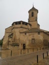 Church of San Pablo in a rainy day, Ubeda, AndalucÃ­a, Spain Royalty Free Stock Photo