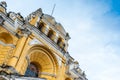 Facade with colonial architecture