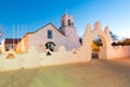 Church of San Pedro de Atacama at the main square in the Atacama Desert Royalty Free Stock Photo