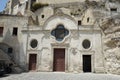 Facade of San Pietro Barisano church in Matera, Basilicata - Italy