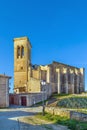 Church San Saturnino,  Artajona, Spain Royalty Free Stock Photo