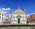 Church of San Stae in the district of Santa Croce, Venice, Royalty Free Stock Photo