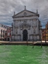 Church San Stae - Venice, Italy with greenish water